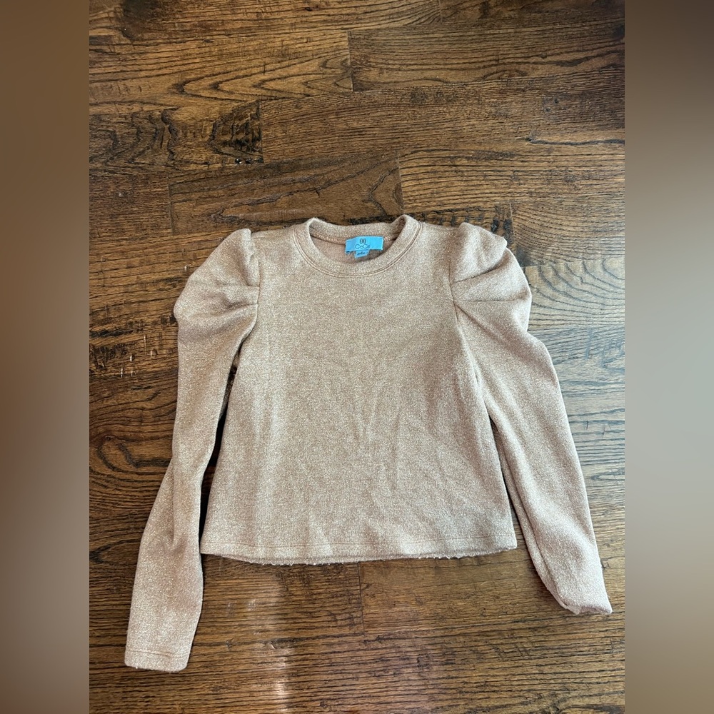Cece Elegant shimmering cream Sweater